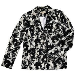 Laura Ashley Abstract Floral Print Blazer Artsy